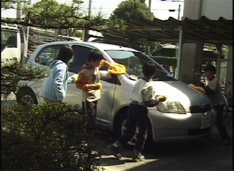 Washing cars with the Karate Kid method