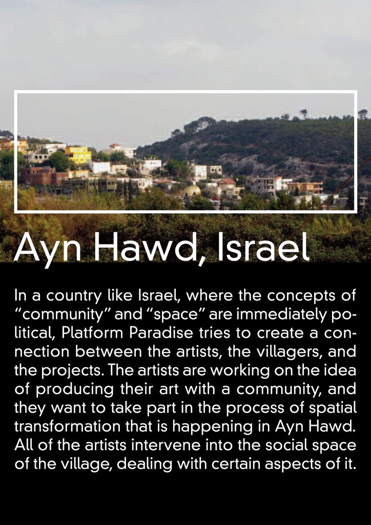 Art For Unstable Communities: A Fuzzy Logic In Ayn Hawd 